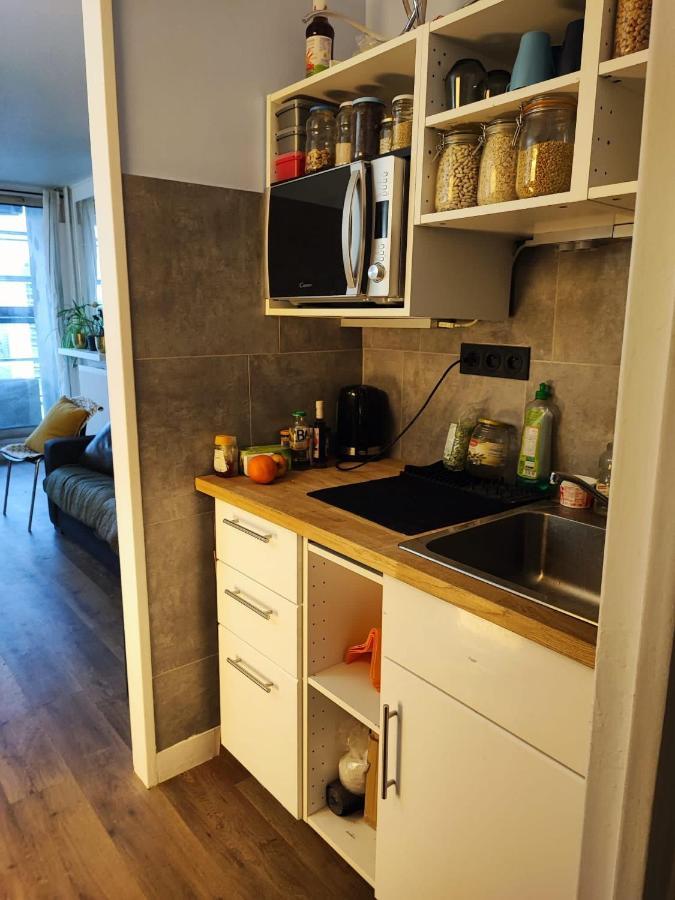 Beau studio rénové 30m2 balcon vue Paris+parking Apartment Bagian luar foto